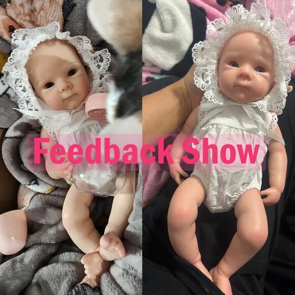 🆕13inch Silicone Reborn Baby Girl Realistic Newborn Baby Doll Life Baby Doll - Picture 6 of 10